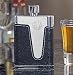 Kitchen & Housewares : Personalized Black Leather Flask