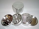 NEW LARGE AEROSPACE 2.5 Inch Wide MAGNETIC ALUMINUM TOBACCO , HERB , POLLEN , GRINDER SPACECASE QUALITY