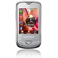 Samsung Corby 3G S3370 Smartphone (6,6 cm (2,6 Zoll) Display, Touchscreen, 1,3 Megapixel Kamera) light-silver