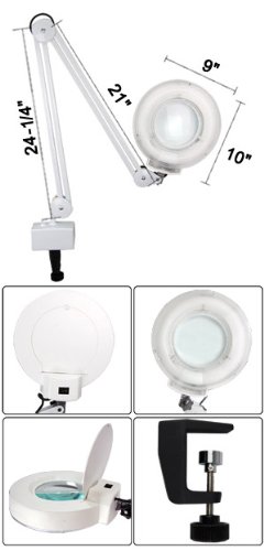 5x Lamp Magnifier Diopter Magnifying Facial Tabletop On Sale