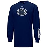 Nike Penn State Nittany Lions Navy Blue Classic Logo Long Sleeve T-shirt
