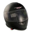 VCAN V136 Full-Face Helmet (Black, X-Large)