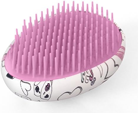 The Detangler Brush - Detangling Brush / Comb - No More Pain - The "No More Tangle" Hairbrush for Women, Girls, Kids - Control & Detangle 99% of All Hair Types - 100% Guarantee [Petite Size]