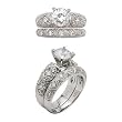 6mm CZ Wedding Set 6mm CZ Wedding Set
