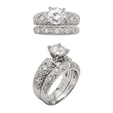 6mm CZ Wedding Set