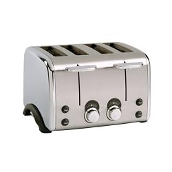 Toastmaster 4 Slice S.S. Extra Wide Slots Chrome Case Toaster
