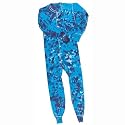 Union Suit Long Underwear- Blue Crinkle - Large