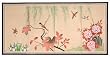 Asian D&eacute;cor & Gifts - 36" x 72" Birds on Tree Chinese Brush Art Oriental Wall Screen Painting