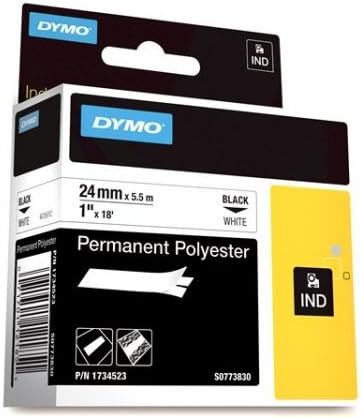 Rhino 1 Inch White Permanent Poly Labels-2Pack