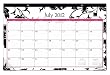 July 2012 - June 2013 Blue Sky Barcelona Desk Pad 17 x 11