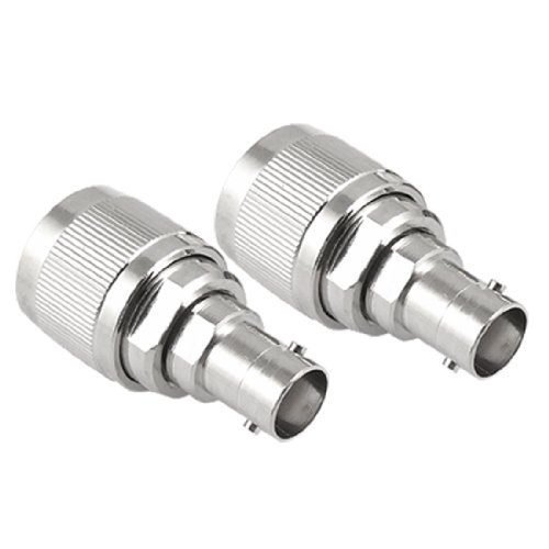 uxcell® N Male Crimp to BNC Female RF Coaxial Cable Adapter 2 Pcs