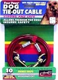 10ft Cable Tieout 950lb - Red
