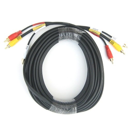50 FT 3-RCA Stereo Audio Video A/V AV Cable Patch 50ft