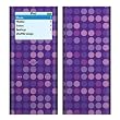 Purple Dots Design Decal Skin Sticker for Apple iPod nano 2G (2nd Generation) 2GB/ 4GB/ 8GB Player