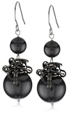 41d0CJ4iFiL. SL160  Lucia K. Jewelry Estelle Black Crystal Pearl Earrings Reviews