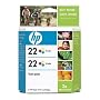 HP 22 Twinpack - Print cartridge - 2 x color (cyan, magenta, yellow)