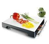 Vacuvin Cutting Board & Tray Plastic White Grey 37.5 cm x 30.5 cm x 4.8 cm