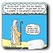 Londons Times Religion Heaven Hell Cartoons - Moses Tolerates God s Humor - Mouse Pads