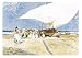 Barcas Y Grupos De Pescadores En Valenci Art Print Poster By Joaquin Sorolla, 35.5  x 26.75 