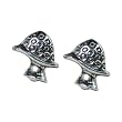 Stud Earrings Sterling Silver - Mushrooms
