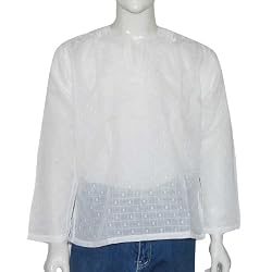 Summer Dress Clothes Mens Embroidered Cotton Kurta Chest 40 inches (gck194)