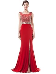 Chiffon Lace Backless Sleeveless Evening Dress/Party Dress 