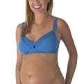 Eve Alexander Maternity Nursing Bra With Lace - Blue