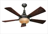 The Admiral Ceiling Fan - English Bronze Finish : Cream Marble