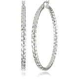 Argento Vivo Sparkle Eternity Diamond Cut Silver Ho