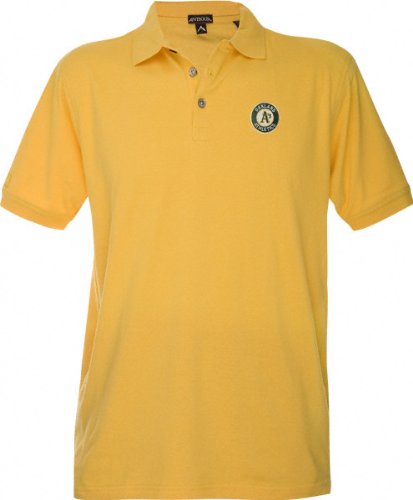 Oakland Athletics Gold Classic Pique Stainguard Polo Shirt
