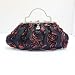 6356 Satin Handmade Sundown Handbag Purse Clutch Bag Prom Wedding Handbag