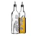 Kitchen Craft Italian Collection Glass Oil and Vinegar Dispensers Large, Set of Two