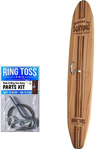 Ring Toss Pro Hooked on Surfing Longboard Edition - Hook &amp; Ring Toss Game