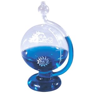 River City Clocks Sun and North Wind Weatherball Water Barometer - 8 Inches Tall - Model # 910-100