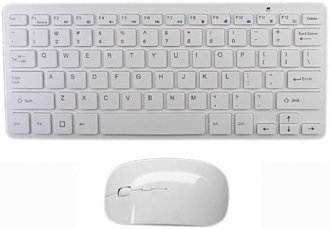 LB1 High Performance New Ultra-Slim Wireless Keyboard and Optical Mouse Combo Portable for Samsung Series 7 DP700A7D-S03US 27-Inch All-in-One Touchscreen Desktop (White)
