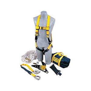 DBI/Sala 2104168 Roof Anchor Fall Protection Kit, Whit/Yellow/Navy