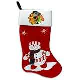 24" NHL Chicago Blackhawks Snowman Hockey Logo Christmas Stocking