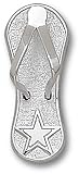 Womens NFL Dallas Cowboys Star Flip Flop Pendant