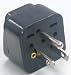Wonpro WA-5 Universal Power Adaptor (Converts UK/EU to US, Black)