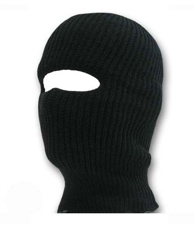 New Black One Hole Ski Mask under The Apparel Store