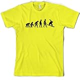 picture of Evolution of Man - Mens Snowboarding T-Shirt - 7 colours