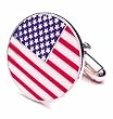 Cufflinks - Round American Flag
