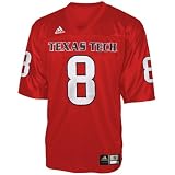 Adidas Texas Tech Red Raiders #8 Scarlet Replica Football Jersey