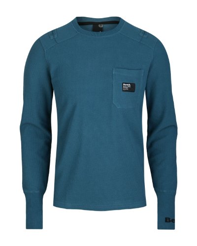 Bench Herren Longsleeve IBEX, indian teal, L, BMGA2668_NY004