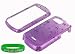 Purple Rain Drop Design Snap On Hard Case for Samsung Moment M900 Phone, Sprint