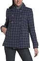 Nine West Women's Houndstooth Aline Double Breasted Swing Coat