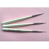 Set 3 Pinceaux Nail Art 100% zibeline (#40740)