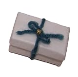 Review Teddy Delivery  / Let a Teddy Messenger Deliver Your thoughts Holding This Miniature White Present With Tiny Solider Inside (Approx 3cm) - Teddy Delivery / Dolls House Accessory