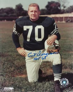 Art Donovan Signed Baltimore Colts 8x10 Photo - HOF 68