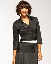 Polished Pinstripe Moto Jacket